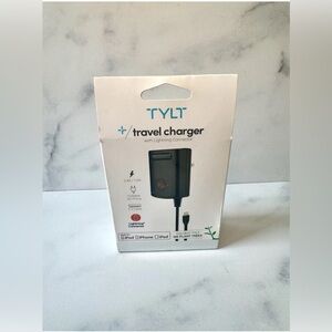 TYLT High-Speed Wall iPhone Charger w/ Built-In Lightning Cable – New Sealed